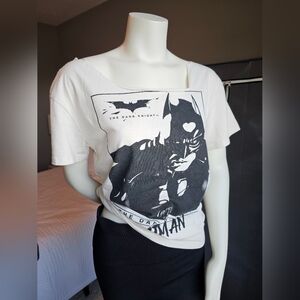Cut Collar Batman Graphic Tee